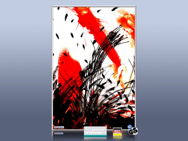 Bildheizung-Motiv Abstrakt 03 Hochformat für Standard Infrarotheizung