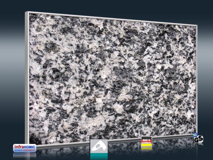 Naturstein Optik Granit grau grob für Infrarot Bildheizung