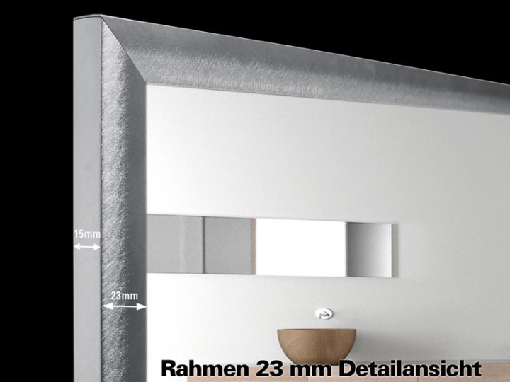 Infrarot Spiegelheizung Bad 400 Watt 70x60 Rahmen M23