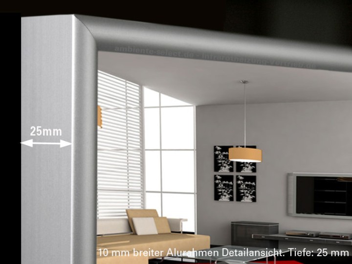 Infrarot Spiegelheizung Bad 400 Watt Heizspiegel 70x60 M10