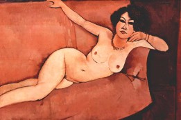 Modigliani: Akt auf Sofa Bildauswahl für Bildheizung 90x60