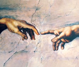 Michelangelo: Erschaffung Adams Bildauswahl für Bildheizung 70x60