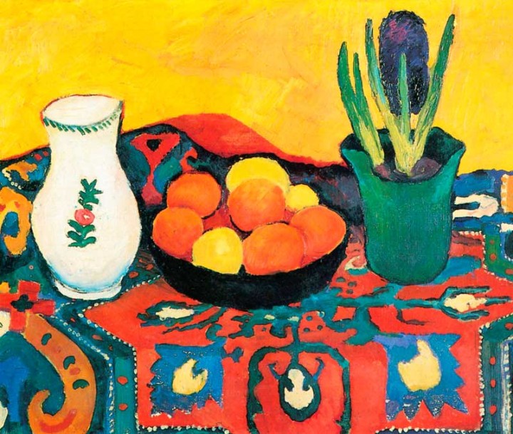 Macke: Hyazinthenteppich Bildauswahl für Bildheizung 70x60
