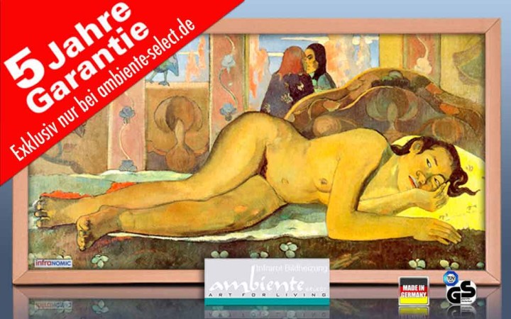 Infrarot Bildheizung Kunst 600 Watt 110x60 HB30 Nevermore