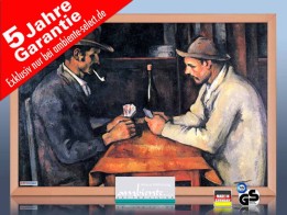 infrarot Bildheizung Kunst 500 Watt 90x60 HB30 Zwei Kartenspieler