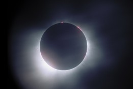 Bildheizung-Motiv Sonnenfinsternis für Standard Infrarotheizung