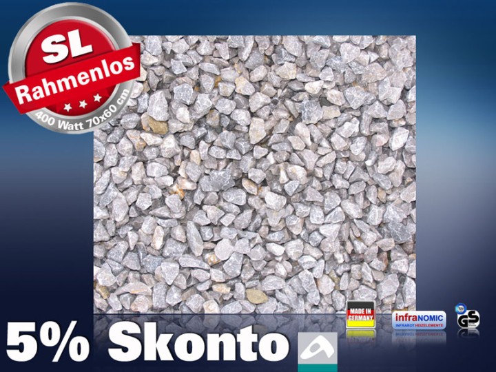 Infrarot Bildheizung 400 Watt 70x60 M10-SL Schotter