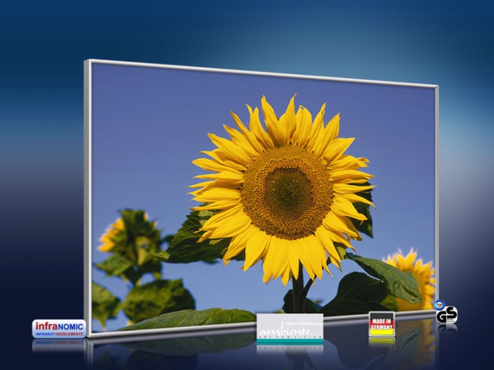 Infrarot Bildheizung 500 Watt 90x60 M10-SL Sonnenblume II