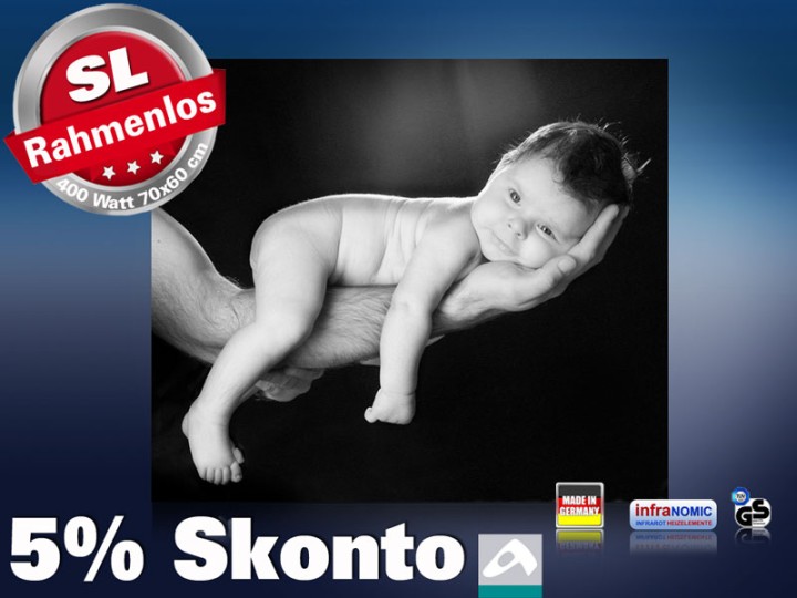 Infrarot Bildheizung 400 Watt 70x60 M10-SL Baby